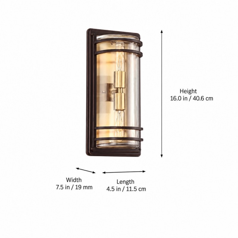 Quentin Farmhouse Outdoor Porch Wall Light