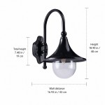 Rafferty Farmhouse Metal Outdoor Porch Wall Light