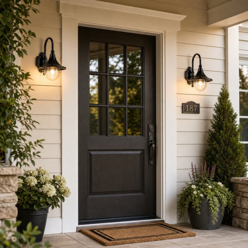 Rafferty Farmhouse Metal Outdoor Porch Wall Light