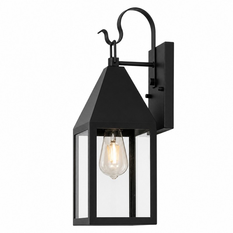 Randall Farmhouse Outdoor Black Patio Wall Light