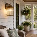 Reid Farmhouse Outdoor Brass Lantern Patio Wall Light