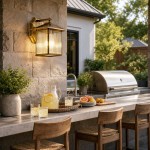Reid Farmhouse Outdoor Brass Lantern Patio Wall Light