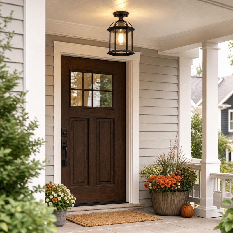 Percy Farmhouse Outdoor Patio Ceiling Light