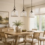 Sander Farmhouse Glass Round Pendant Light