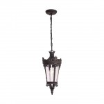 Sawyer Farmhouse Outdoor Patio Black Metal Pendant Light