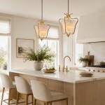 Spencer Vintage Shell Brass Pendant Light