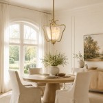 Spencer Vintage Shell Brass Pendant Light