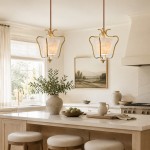 Spencer Vintage Shell Brass Pendant Light