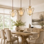 Spencer Vintage Shell Brass Pendant Light
