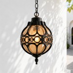 Leroy Vintage Metal 4-Light Lantern Pendant Light