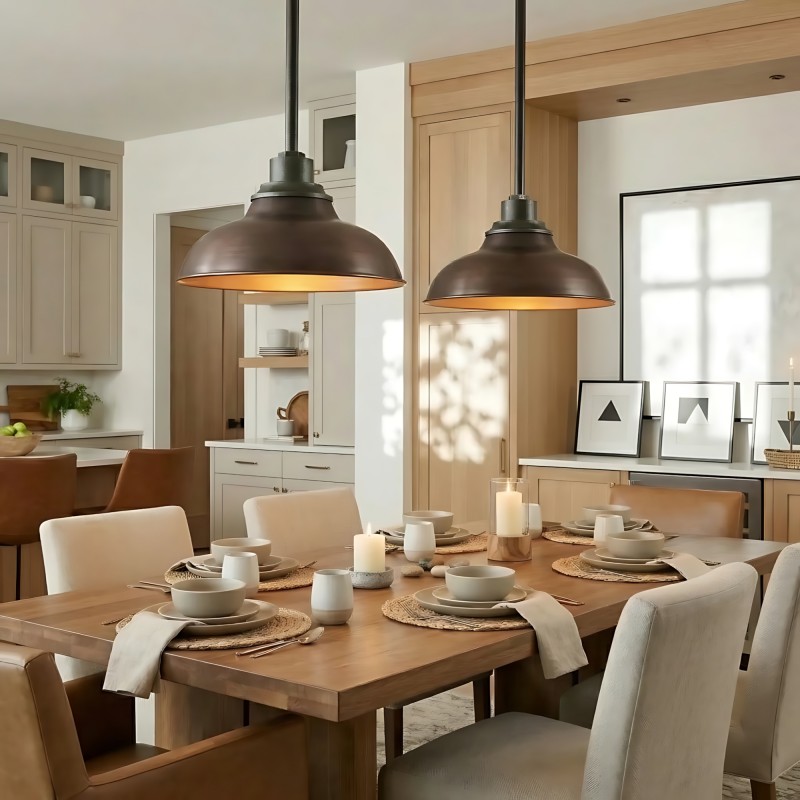 Creed Industrial Dome Metal Pendant Light