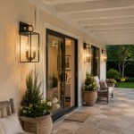 Lindsay Farmhouse Black And Brass Outdoor Lantern Wall Light