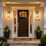 Stainless Steel Waterproof Outdoor Wall Lamp with Glass Shade