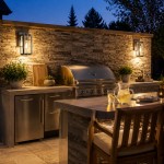 Stainless Steel Waterproof Outdoor Wall Lamp with Glass Shade