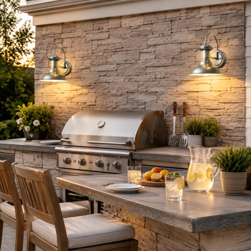 Howells Industrial Modern Copper Metal Outdoor Wall Sconce