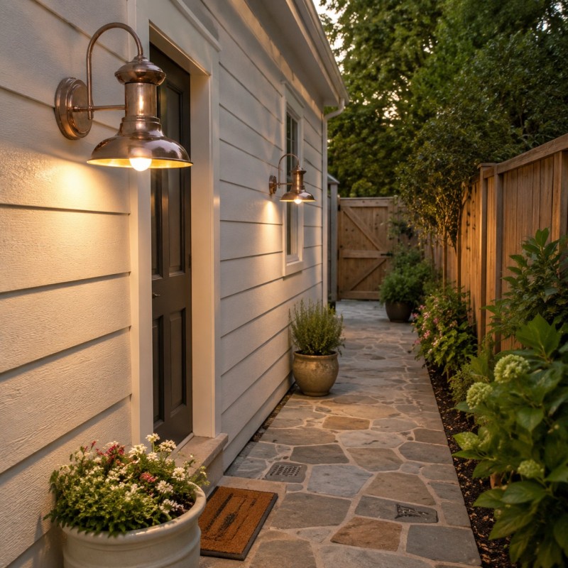 Howells Industrial Modern Copper Metal Outdoor Wall Sconce
