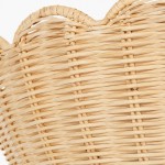 Andrew Natural Flower Rattan Flush Mount Ceiling Light