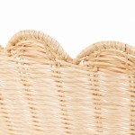 Andrew Natural Flower Rattan Flush Mount Ceiling Light