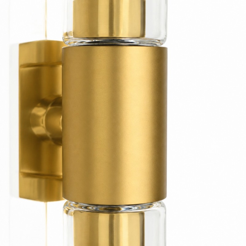 Zeylen Frances Water Ripple Glass Double Tube Sconce