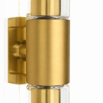 Zeylen Frances Water Ripple Glass Double Tube Sconce