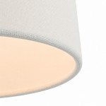 Kaethe Fabric Drum Shade Semi Flush Mount Light