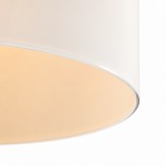Lionell Farmhouse Milk Glass Round Flush Mount Ceiling Light