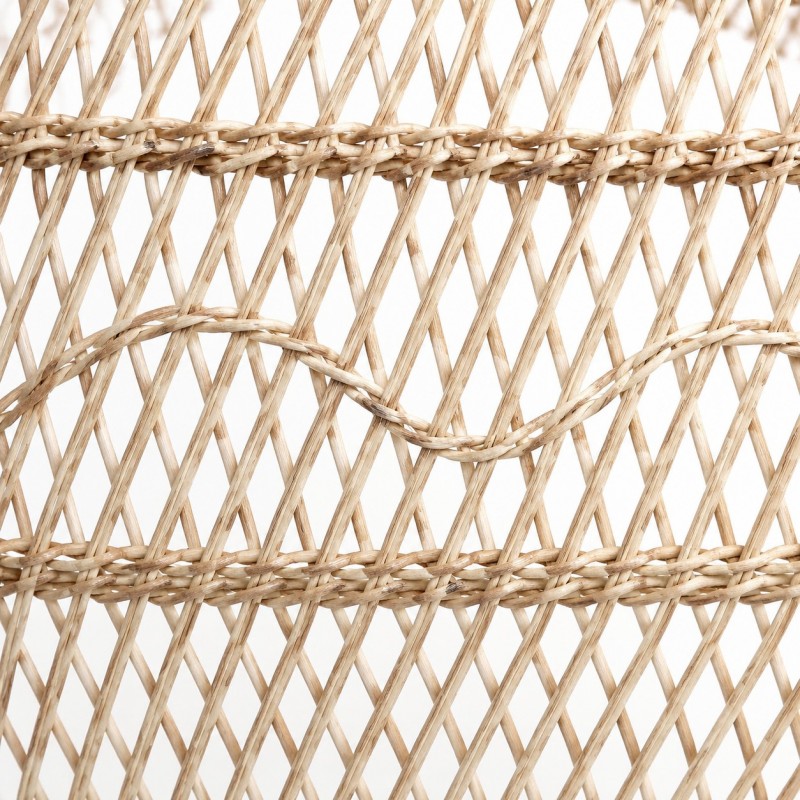 Laura Bohemian Style Bleached Rattan Pendant Light