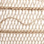 Laura Bohemian Style Bleached Rattan Pendant Light