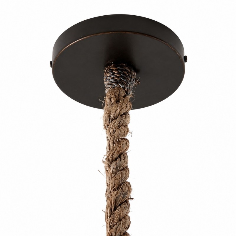 Laura Bohemian Style Bleached Rattan Pendant Light