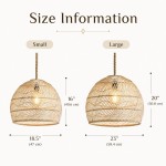 Laura Bohemian Style Bleached Rattan Pendant Light