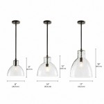Keen Farmhouse Glass Dome Pendant Light