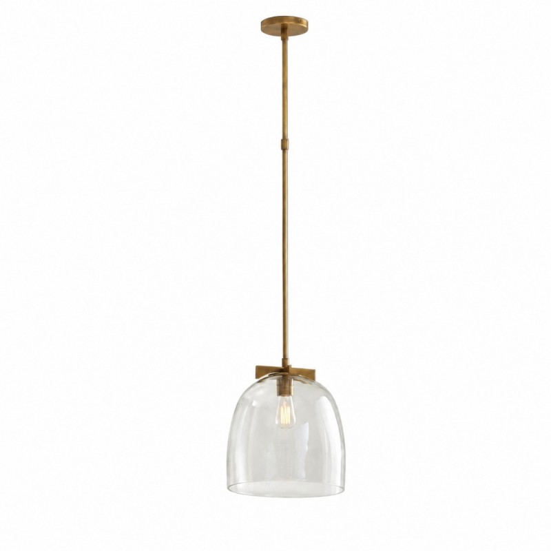 Titus Minimalist Transparent Glass Pendant Light