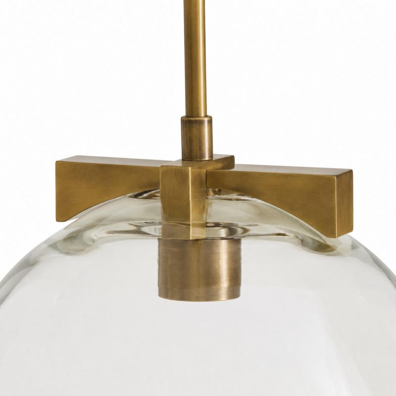 Titus Minimalist Transparent Glass Pendant Light