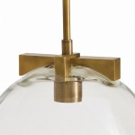 Titus Minimalist Transparent Glass Pendant Light
