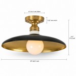 Dulcinea Farmhouse Metal Flush Mount Ceiling Light