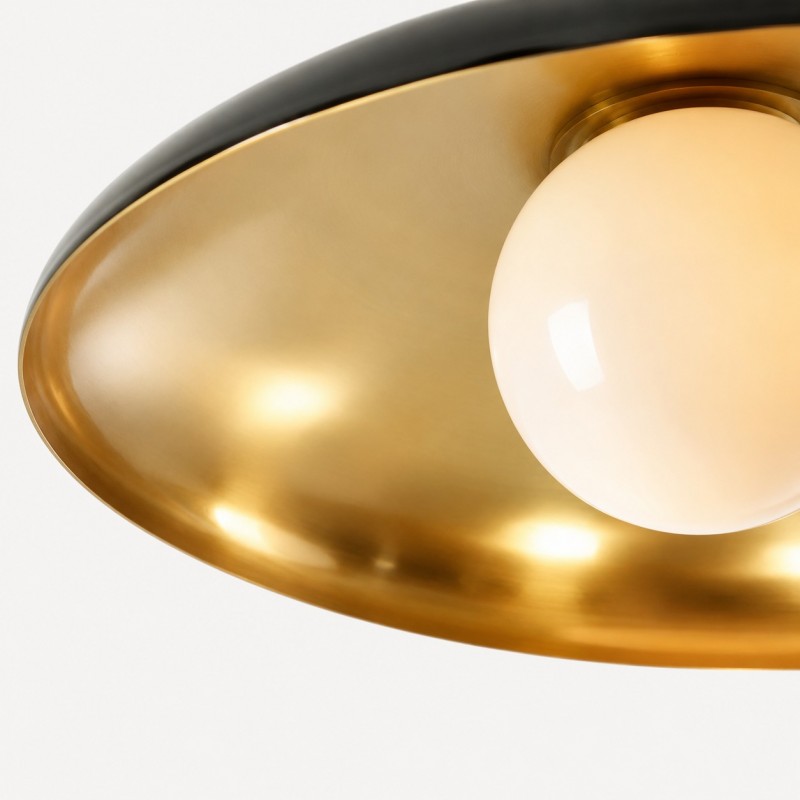 Dulcinea Farmhouse Metal Flush Mount Ceiling Light