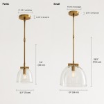 Titus Minimalist Transparent Glass Pendant Light
