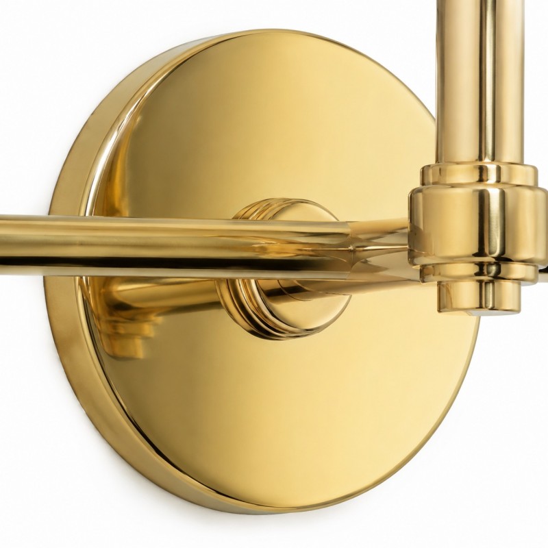 Lennox Luxurious Triple Metal Aged Brass Sconce