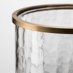 Ira Farmhouse Cylinder Hammered Glass Sconce