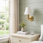 Ashby Vintage Linen Shade Wall Light