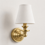 Ashby Vintage Linen Shade Wall Light