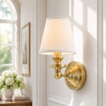 Ashby Vintage Linen Shade Wall Light