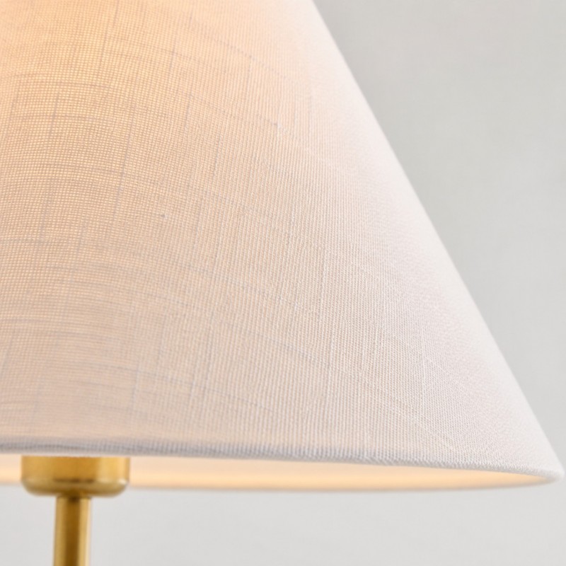 Ashby Vintage Linen Shade Wall Light