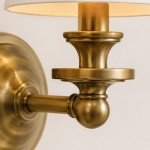 Ashby Vintage Linen Shade Wall Light