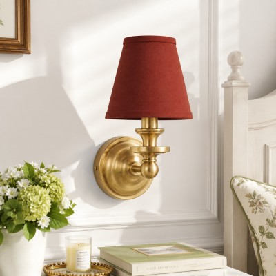 Corbin Vintage Color Fabric Wall Sconce
