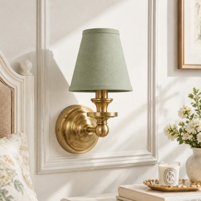 Corbin Vintage Color Fabric Wall Sconce