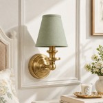 Horace Art Deco Golden Resin Moth Wall Sconce