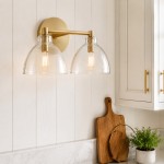 Keen Farmhouse Cooper Recycled Glass Dome Sconce