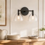 Keen Farmhouse Cooper Recycled Glass Dome Sconce