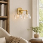 Keen Farmhouse Cooper Recycled Glass Dome Sconce